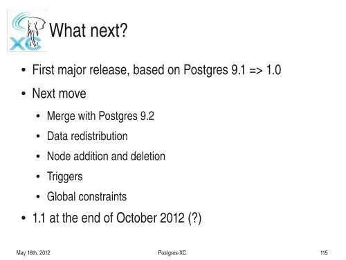 Postgres-XC tutorial PDF - PGCon