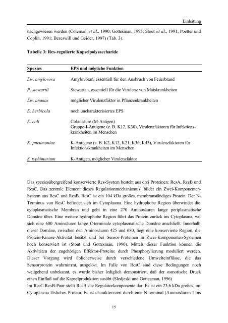 Einleitung 1. Einleitung 1.1. Bakterielle Polysaccharide Die meisten ...