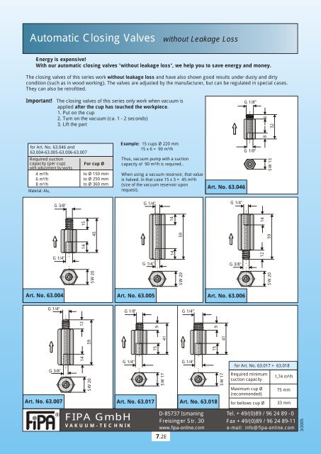 Flat suction cups - pge