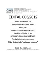 EDITAL 003/2012 - UFPR - Universidade Federal do ParanÃ¡