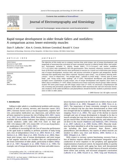Journal of Electromyography and Kinesiology - UFPR