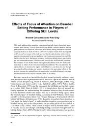 Effects of Focus of Attention on Baseball Batting ... - ResearchGate