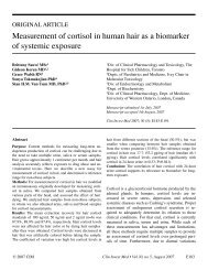 Measurement of cortisol in human hair as a biomarker of ... - UFPR