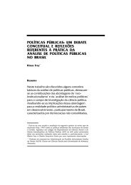 POLÃTICAS PÃBLICAS: UM DEBATE CONCEITUAL E ... - Ipea