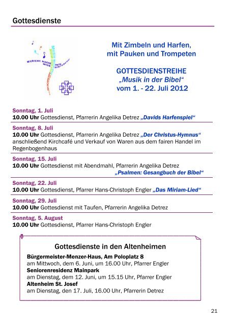 Juni / Juli 2012 (ca. 1.370 kB) - Paul-Gerhardt-Gemeinde
