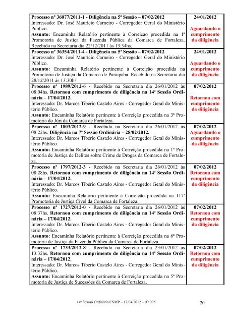 17 de abril de 2012 - MinistÃ©rio PÃºblico do Estado do CearÃ¡