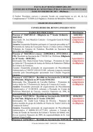 08Âª SessÃ£o OrdinÃ¡ria - MinistÃ©rio PÃºblico do Estado do CearÃ¡