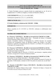 pauta da 22Âª sessÃ£o ordinÃ¡ria do conselho superior do ministÃ©rio ...