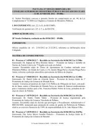 pauta da 21Âª sessÃ£o ordinÃ¡ria do conselho superior do ministÃ©rio ...