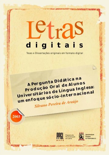 Letras Digitais: 30 anos de teses e dissertaÃ§Ãµes