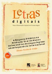 Letras Digitais: 30 anos de teses e dissertaÃ§Ãµes