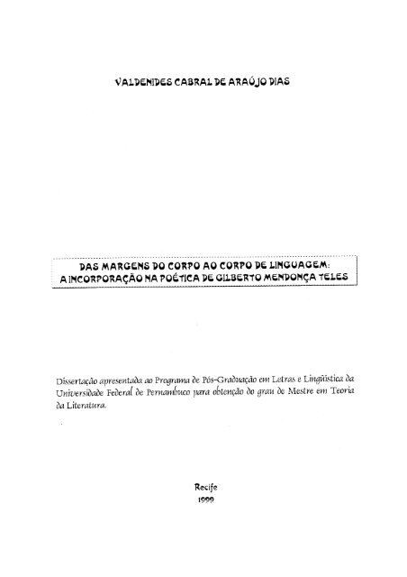 digitais - Programa de PÃ³s-GraduaÃ§Ã£o em Letras da UFPE - PPGL ...