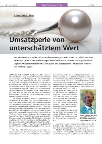 Umsatzperle von unterschÃ¤tztem Wert - Presse-Grosso Wilhelm ...