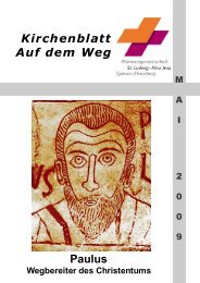 Kirchenblatt Auf dem Weg Paulus - Pfarreiengemeinschaft Spiesen ...