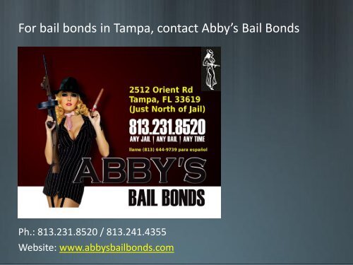 Types of Bail Bonds in Tampa