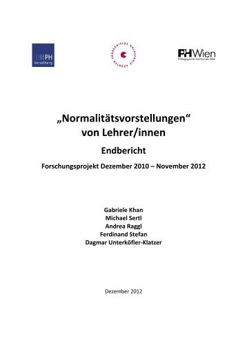 Projektbericht - Pädagogische Hochschule Kärnten