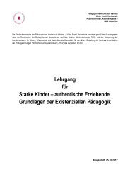 authentische Erziehende. Grundlagen der Existenziellen Pädagogik