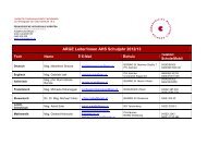 ARGE Leiter/innenliste 2012/2013 - Pädagogische Hochschule ...