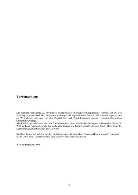 bildungsforschung österreich 2008 - Pädagogische Hochschule ...