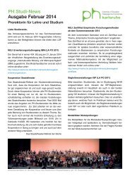 PH Studi-News Ausgabe Februar 2014 - Pädagogische Hochschule ...