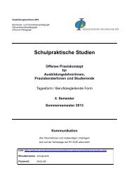 Schulpraktische Studien - Pädagogische Hochschule Oberösterreich