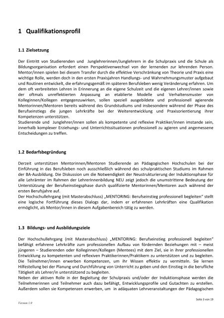 Curriculum - Pädagogische Hochschule Oberösterreich