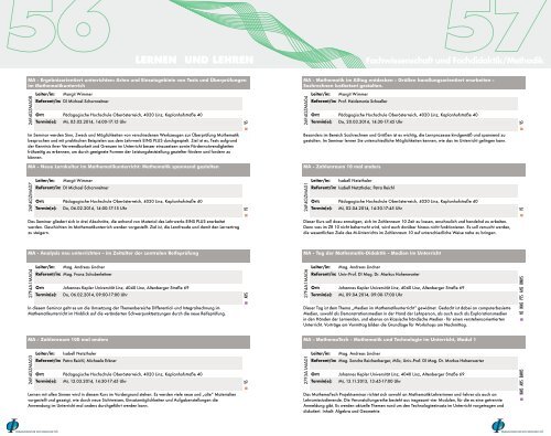 Fortbildungs-LV PROGRAMM - Pädagogische Hochschule ...