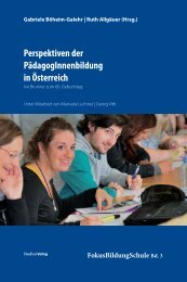 Perspektiven der PÃ¤dagogInnenbildung in Ãsterreich