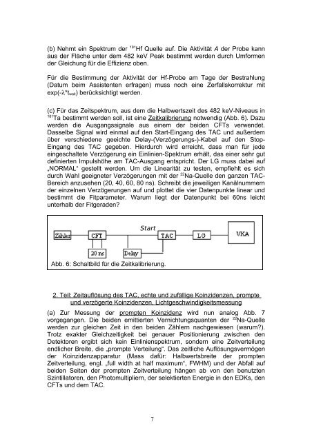 Messung der Lebensdauer angeregter Kerzustände