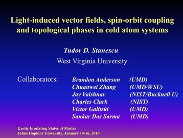 Light-induced vector fields, spin-orbit coupling and topological ...