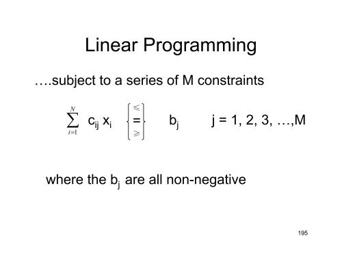 Lecture 9: Linear Programming