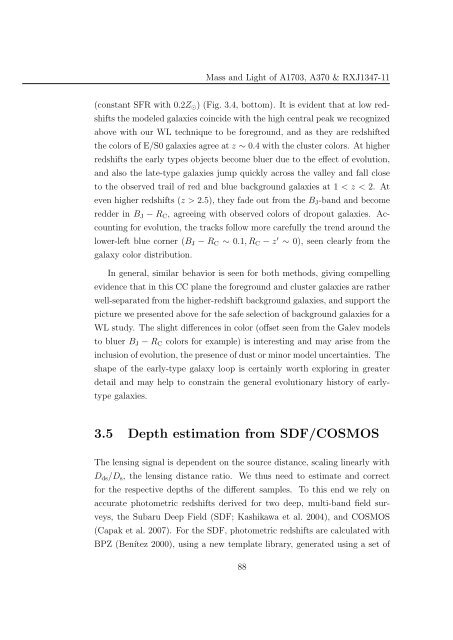 Mass and Light distributions in Clusters of Galaxies - Henry A ...