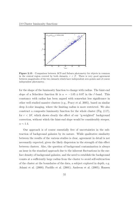 Mass and Light distributions in Clusters of Galaxies - Henry A ...