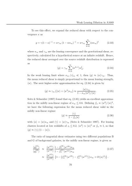 Mass and Light distributions in Clusters of Galaxies - Henry A ...