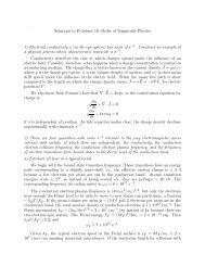 Solutions to Problems 10: Order of Magnitude Physics 1) Electrical ...