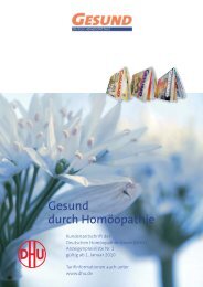 Gesund durch Homöopathie - DHU