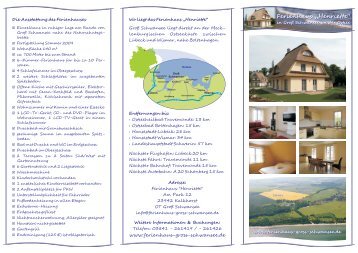 Haus-Flyer - Ferienhäuser in Groß Schwansee an der Ostsee