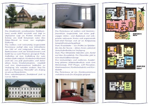 Haus-Flyer - Ferienhäuser in Groß Schwansee an der Ostsee