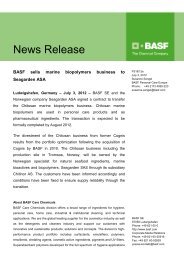 Read more - Pharma Ingredients & Services BASF