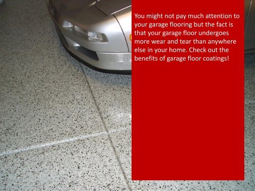 Garage Floor Coating Benefits