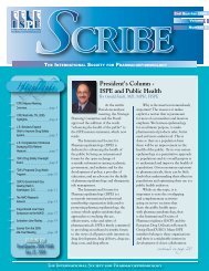 Scribe - International Society for Pharmacoepidemiology