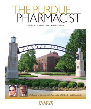 Spring/Summer 2011 - Purdue College of Pharmacy - Purdue ...