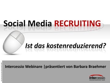 Kostensparen durch Social Recruiting - (Wie) Geht das?