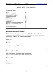 Biopharmazie Formelsammlung - Pharmastudent