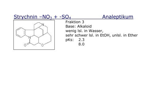 Strukturformeln fÃ¼r den Chemie III Kurs an der Uni ... - Pharmastudent