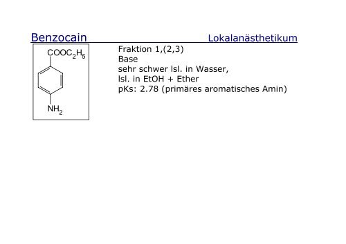 Strukturformeln fÃ¼r den Chemie III Kurs an der Uni ... - Pharmastudent