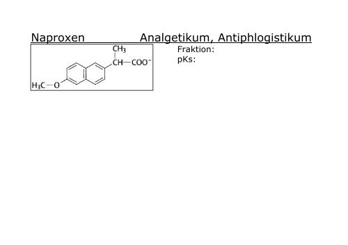 Strukturformeln fÃ¼r den Chemie III Kurs an der Uni ... - Pharmastudent