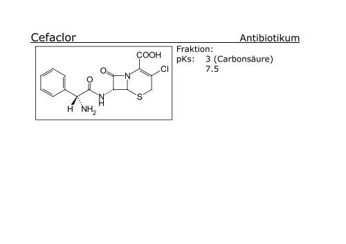 Strukturformeln fÃ¼r den Chemie III Kurs an der Uni ... - Pharmastudent