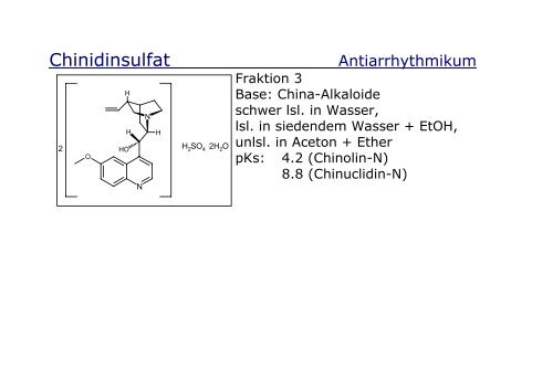 Strukturformeln fÃ¼r den Chemie III Kurs an der Uni ... - Pharmastudent