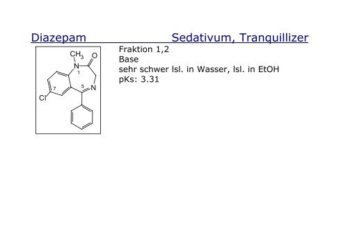 Strukturformeln fÃ¼r den Chemie III Kurs an der Uni ... - Pharmastudent